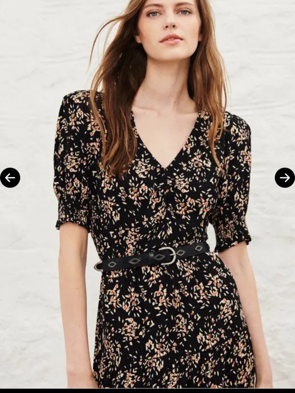 ba&sh Vika Ruffled Midi Dress - Picture 2 of 8